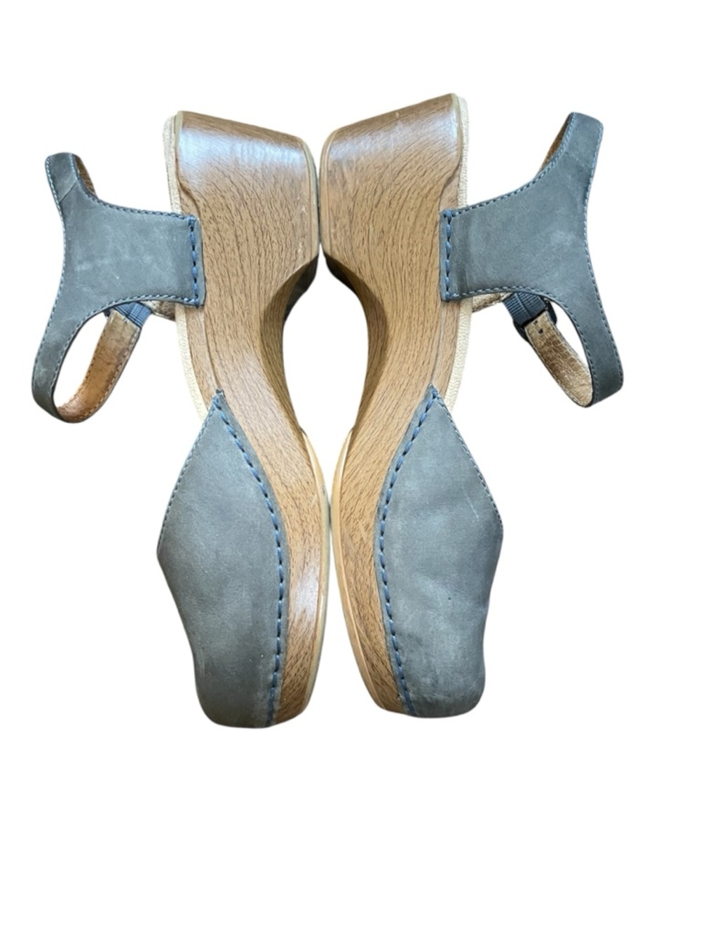 Dansko Sam Mary Jane Clogs Shoes Denim Burnished Nubuck Size 40 EU, 9.5-10 US - Picture 6 of 14